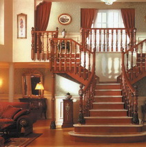 Classic solid wood stairs