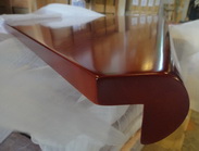 Triangular wood stair Steps with bull nose