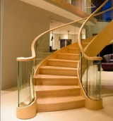 Hall wood&class stairs