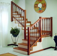 Wood stair case