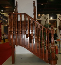 Wood stair case