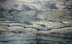Elm ancient curved flooring